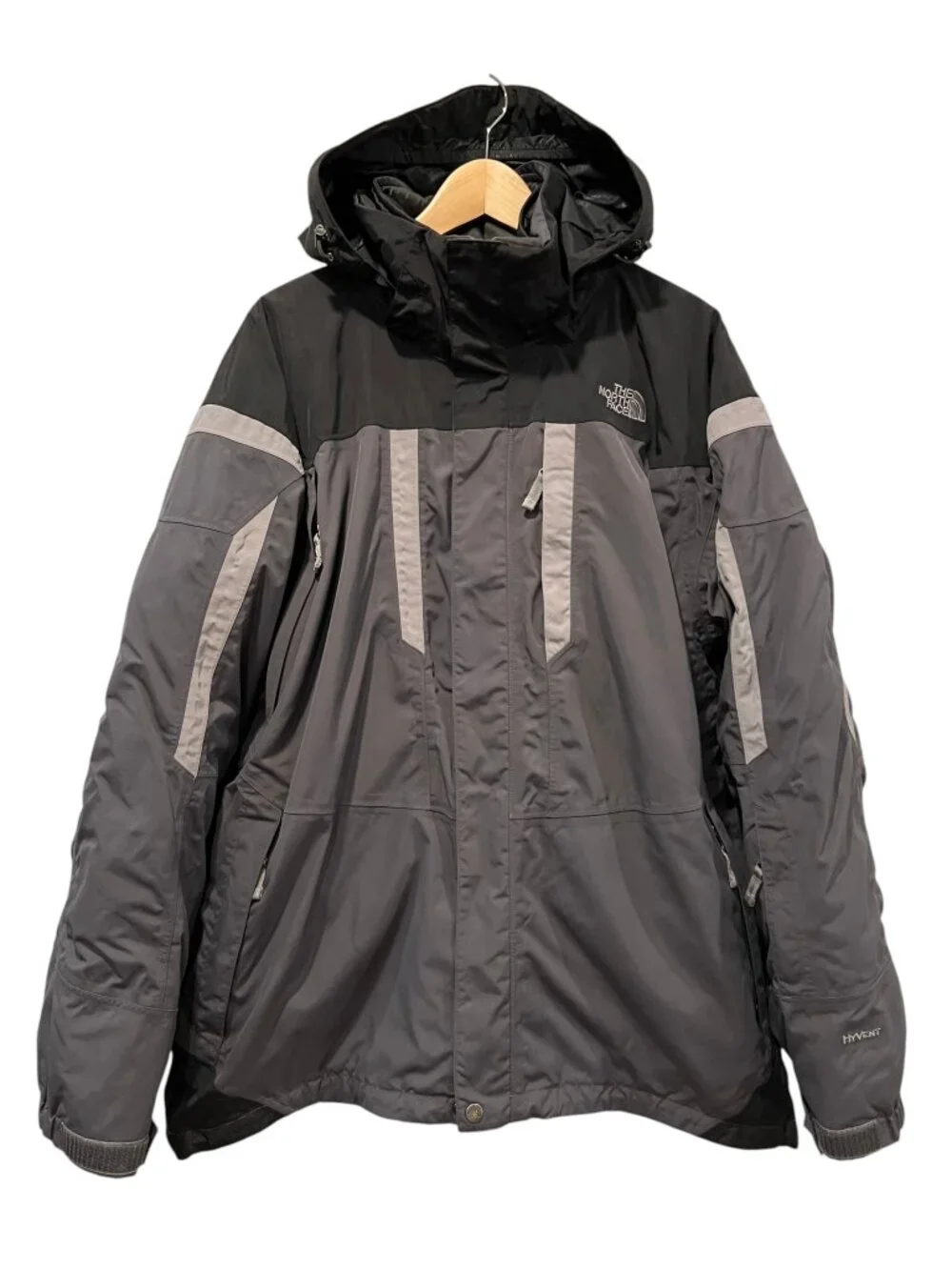 North Face Triclimate 3-in-1 Snow Jacket, Black Gray, XL